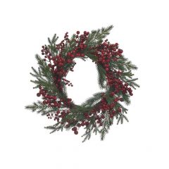 Inart Χριστουγεννιάτικο Στεφάνι Με Καρπούς 65x14 Κωδικός: 2-85-083-0160