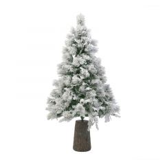 Inart Χριστουγεννιάτικο Δέντρο Χιονισμένο Με Ξύλινη Βάση 210 Εκ. Κωδικός: 2-85-199-0029 2-85-613-