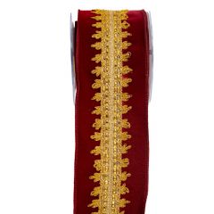 Iliadis Κορδ.halima Velvet 10Cm X 4.5M Μπορντο 