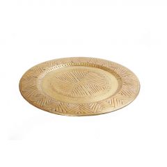 Espiel Επιτραπέζιος/Επιτοίχιος Δίσκος Αλουμινίου Χρυσός 50x4 Κωδικός: LAK505