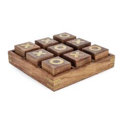 Bizzotto Fortune Διακοσμητική Τρίλιζα Ξύλινη Mango Καφέ 23,3x23,3 Εκ.