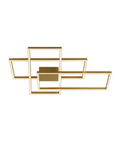 Zambelis Lights Φωτιστικό Οροφής Led Αλουμινίου Χρυσό Ματ 2022-Dimmable