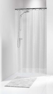 Sealskin ELEMENTAL Κουρτίνα Μπάνιου "Tiles" Πλαστική  180x200 I White