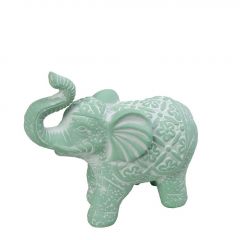 Espiel Διακοσμητικός Ελέφαντας Κεραμικός Πράσινος 25,5x11x21 Κωδικός: ERT339K2