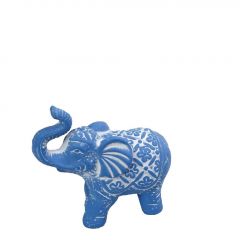 Espiel Διακοσμητικός Ελέφαντας Κεραμικός Μπλε 15x7x13 Κωδικός: ERT348K8