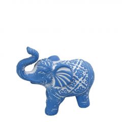 Espiel Διακοσμητικός Ελέφαντας Κεραμικός Μπλε 19,5x9,5x17,5 Κωδικός: ERT344K3