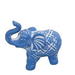Espiel Διακοσμητικός Ελέφαντας Κεραμικός Μπλε 25,5x11x21 Κωδικός: ERT340K2