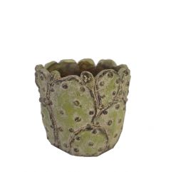 Espiel Κασπώ "Κάκτος" Κεραμικό Αντικέ Πράσινο 14x14x12 Κωδικός: JOE220