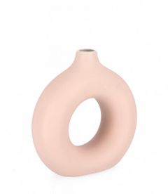Bizzotto Odino Βάζο Stoneware Ροζ 22x7,5x23