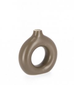 Bizzotto Odino Βάζο Stoneware Καφέ 18,5x6x19