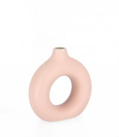 Bizzotto Odino Βάζο Stoneware Ροζ 18,5x6x19