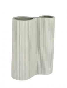 Bizzotto Vivy Βάζο Πορσελάνινο Ανοιχτό Γκρι 18x8x24