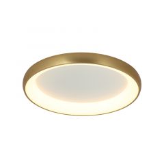 Zambelis Lights Πλαφονιέρα Led Αλουμινίου Χρυσή Ματ Ø60 2050-Dimmable