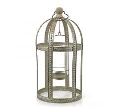 ZAROS ΦΑΝΑΡΙ VINTAGE ΣΙΔΕΡΕΝΙΟ "ΚΑΜΠΑΝΑ" 26X26X49.5 ΚΩΔΙΚΟΣ: HT424