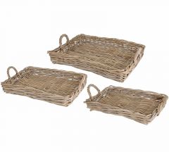 ZAROS ΔΙΣΚΟΙ BAMBOO ΜΠΕΖ ΣΕΤ 3 ΤΜΧ 32.5x11x50 ΚΩΔΙΚΟΣ: HM704