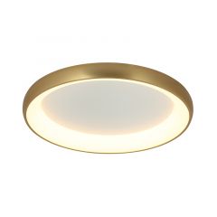 Zambelis Lights Πλαφονιέρα Led Αλουμινίου Χρυσή Ματ Ø80 2058-Dimmable