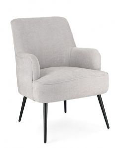 Bizzotto Ernestine Πολυθρόνα Υφασμάτινη Ανοιχτή Γκρι 60x67x79