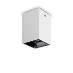Ideal Lux Σποτ Οροφής Led Αλουμινίου Λευκό 7,5 Εκ. Nitro Pl 15w Square 206011