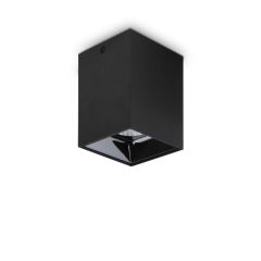 Ideal Lux Σποτ Οροφής Led Αλουμινίου Μαύρο 7,5 Εκ. Nitro Pl 15w Square 206028