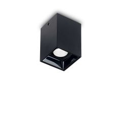 Ideal Lux Σποτ Οροφής Led Αλουμινίου Μαύρο 5,5 Εκ. Nitro Pl 10w Square 206042