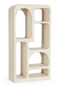 Bizzotto Cairo Βιβλιοθήκη Ξύλινη Εκρού 90x33x160
