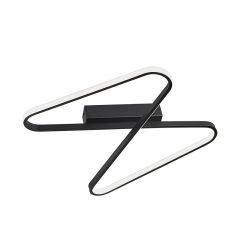 Zambelis Lights Φωτιστικό Οροφής Led Αλουμινίου Μαύρο 2064