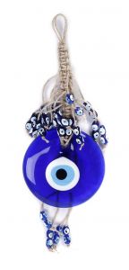 Espiel Κρεμαστό Διακοσμητικό "Μάτι" Γυάλινο Μπλε 32 Εκ. Κωδικός: GUR110