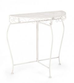 Bizzotto Emily Κονσόλα Μεταλλική Αντικέ Εκρού 75x36x75