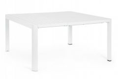 Bizzotto Kiplin Επεκτεινόμενο Τραπέζι Εξωτερικού Χώρου Λευκό 149x97-149x77,5
