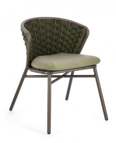 Bizzotto Harlow Καρέκλα Εξωτερικού Χώρου Λαδί 62x58x73