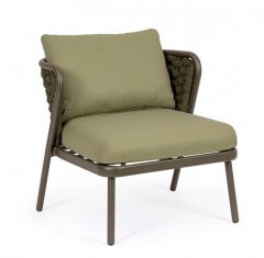 Bizzotto Harlow Πολυθρόνα Εξωτερικού Χώρου Λαδί 73,5x77x80