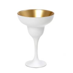 ESPIEL ΠΟΤΗΡΙ MARGARITA MAT ΛΕΥΚΟ/ΧΡΥΣΟ 11,5Χ11,5X17 ΚΩΔΙΚΟΣ: RAB310K6