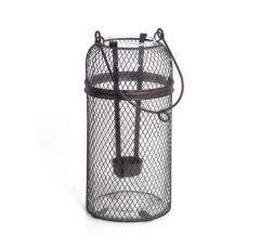 ZAROS ΦΑΝΑΡΙ ΓΥΑΛΙΝΟ/ΜΕΤΑΛΛΙΚΟ ΜΠΡΟΝΖΕ 12,5X12,5X25,5 ΚΩΔΙΚΟΣ: HT430