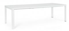 Bizzotto Kiplin Επεκτεινόμενο Τραπέζι Εξωτερικού Χώρου Λευκό 180-240x100x77,5