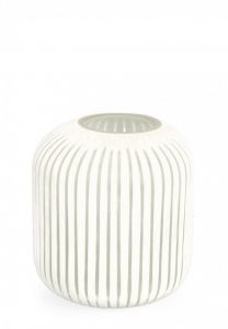 Bizzotto Mattala Βάζο Γυάλινο Λευκό Ø24x26 Εκ.