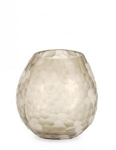 Bizzotto Sampur Βάζο Γυάλινο Μπεζ Ø20,5x19,5