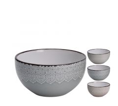 ZAROS ΜΠΟΛ "ΔΑΝΤΕΛΑ" STONEWARE 3 ΧΡΩΜΑΤΑ 13,5X7 ΚΩΔΙΚΟΣ: KZ101