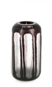 Bizzotto Kirinda Βάζο Γυάλινο Μαύρο/Διάφανο Ø15x32