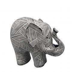 Espiel Ελέφαντας Polyresin Μαύρος/Λευκός 25x10x21,4 Κωδικός: FIG222