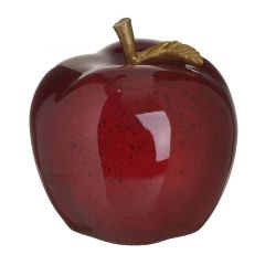 Inart Διακοσμητικό Μήλο Polyresin Μπορντώ 12x12 Κωδικός: 3-70-323-0021
