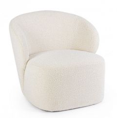 Bizzotto Babila Πολυθρόνα Υφασμάτινη Εκρού 79,5x75,5x72