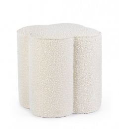 Bizzotto Cointa Σκαμπώ Υφασμάτινο Εκρού 40x40x45