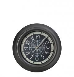Espiel Ρολόι Τοίχου Polyresin Γκρι 23,2x5,4 Κωδικός: ROL602
