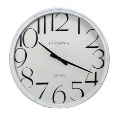 Espiel Ρολόι Τοίχου Polyresin Λευκό 76x5,7 Κωδικός: ROL630