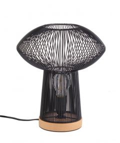 Bizzotto Ciad Επιτραπέζιο Φωτιστικό Μεταλλικό Μαύρο Ø28x31,5