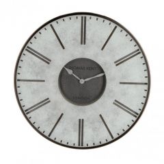 Bizzotto Industry Ρολόι Τοίχου Μεταλλικό/Mdf Αντικέ Γκρι Ø53x6 Εκ.