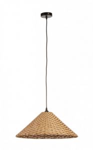 Bizzotto Gabon Φωτιστικό Οροφής Ρατάν Natural Ø50x20