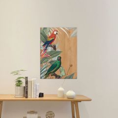Ango Red & Green Parrots Πίνακας Διακόσμησης L 21658