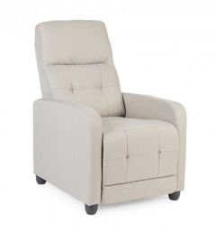 Bizzotto Anaclara Πολυθρόνα Με Ανάκλιση Υφασμάτινη Μπεζ 65x85x102