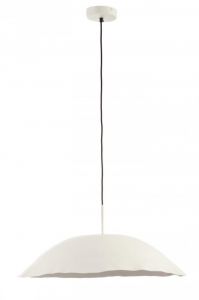 Bizzotto Mandla Φωτιστικό Οροφής Μεταλλικό Λευκό Ø60,5x25 Εκ.